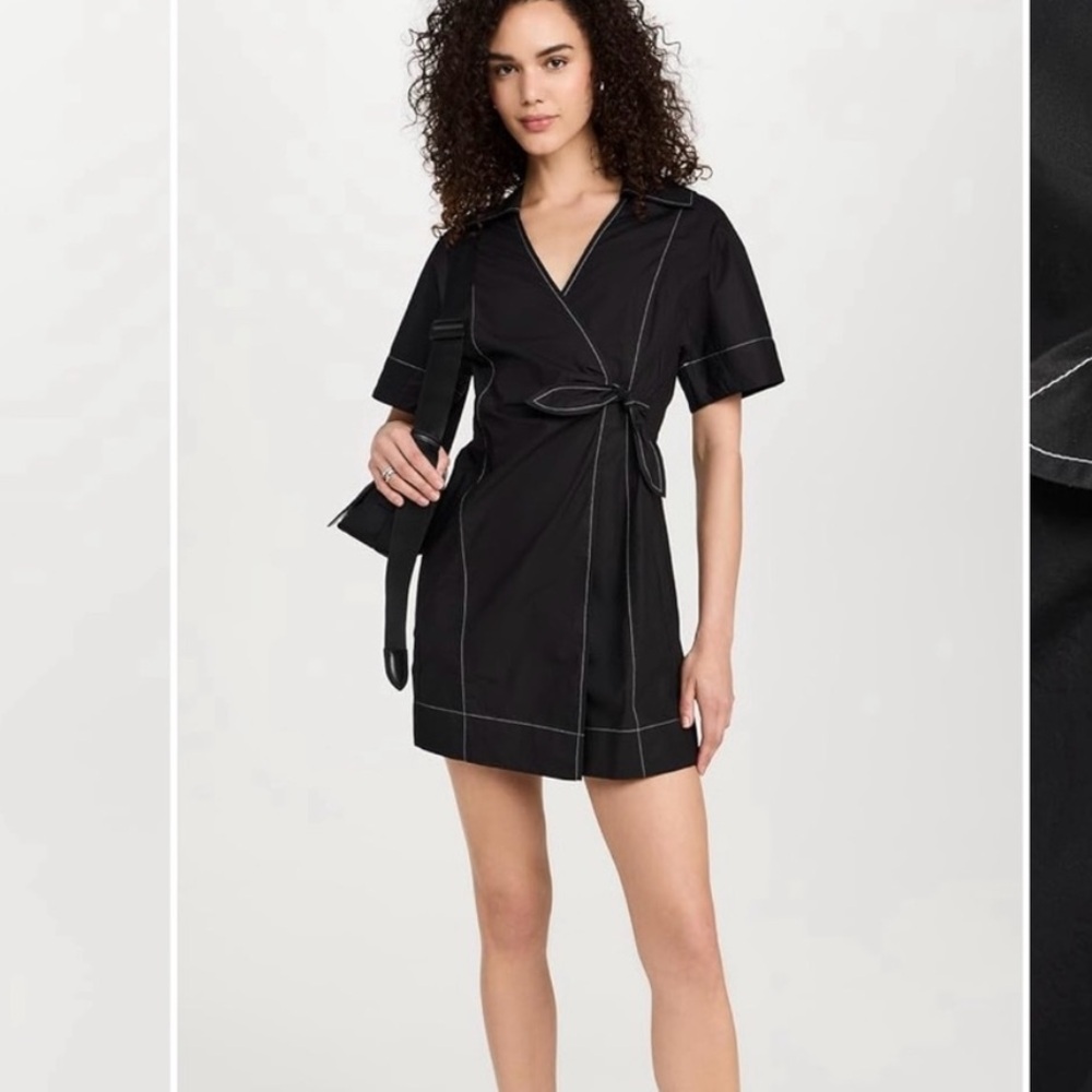 Ganni wrap dress